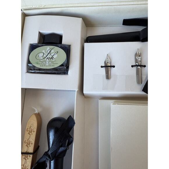 NEW CRELANDO 30pc CALLIGRAPHY SET Nibs + Notecards + Ink + Stamp + Wax B… - Picture 9 of 12